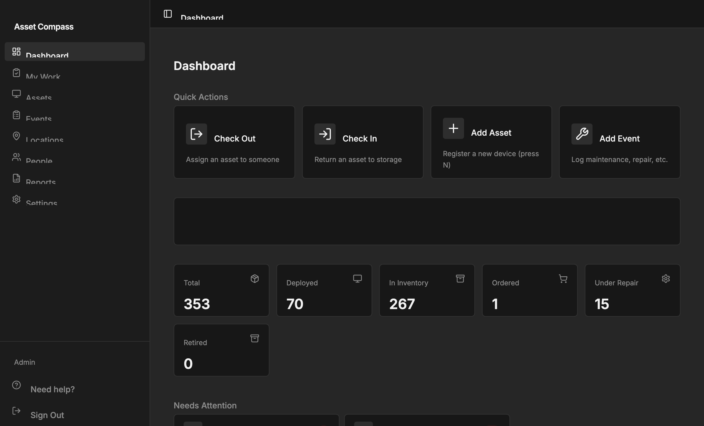 AssetCompass Dashboard